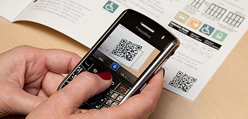 scan a QR code